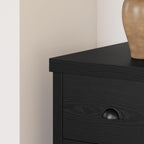 LIKIMIO Dresser 8 Drawer with Charging Station and Storage Bag, Wood Storage Chest of Drawers for Bedroom Living Room Hallway Entryway, Black - Grand Goldman