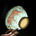 LINCOLN High-end Exquisite Bone China Mug Afternoon Tea Tea Set Premium European Coffee Cup Gift Box Hand-Painted Creative Designs Shimmering Colors Gold Handles Ideal Wedding Birthday Gift Mild Luxury Retro Style - Grand Goldman