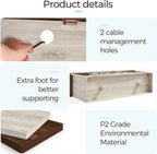 LINSY HOME Farmhouse TV Stand for 65 Inch TV, Wood Entertainment Center with Glass Door Storage Cabinet & Adjustable Shelves, Large Sturdy TV Console Table for Living Room Bedroom - Grand Goldman