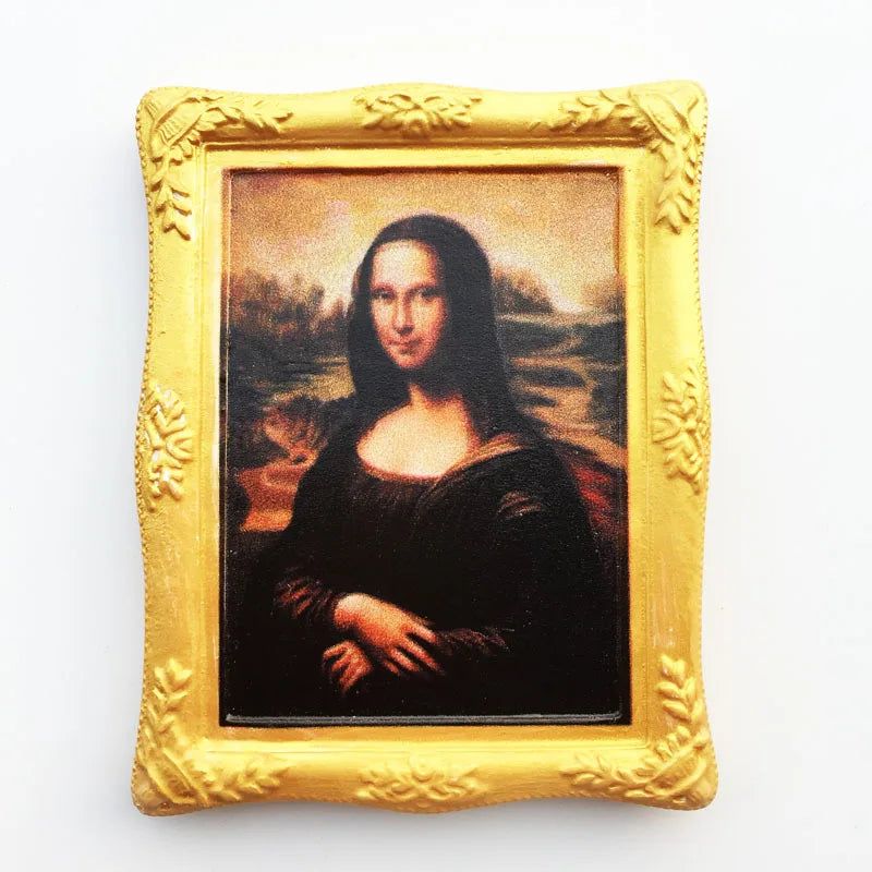 La Joconde France Louvre Mona Lisa Smile Fridge Magnets Souvenir Tourist Souvenir Refrigerator Stickers 3d Resin Fridge Magnet Decoration - Grand Goldman