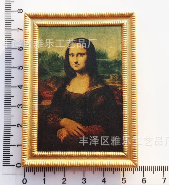 La Joconde France Louvre Mona Lisa Smile Fridge Magnets Souvenir Tourist Souvenir Refrigerator Stickers 3d Resin Fridge Magnet Decoration - Grand Goldman