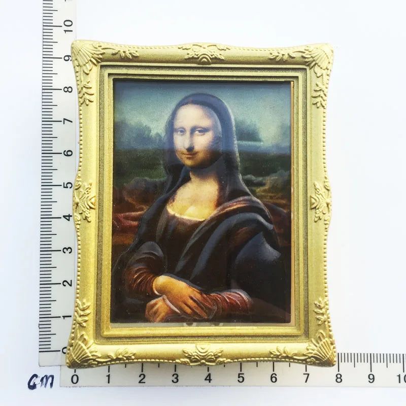 La Joconde France Louvre Mona Lisa Smile Fridge Magnets Souvenir Tourist Souvenir Refrigerator Stickers 3d Resin Fridge Magnet Decoration - Grand Goldman