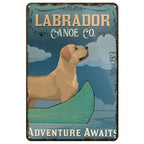 Labrador Corgi Boxer Dogs Coffee Co. Metal Tin Signs Posters Plate Wall Decor for Bars Man Cave Cafe Clubs Retro Posters Plaque - Grand Goldman
