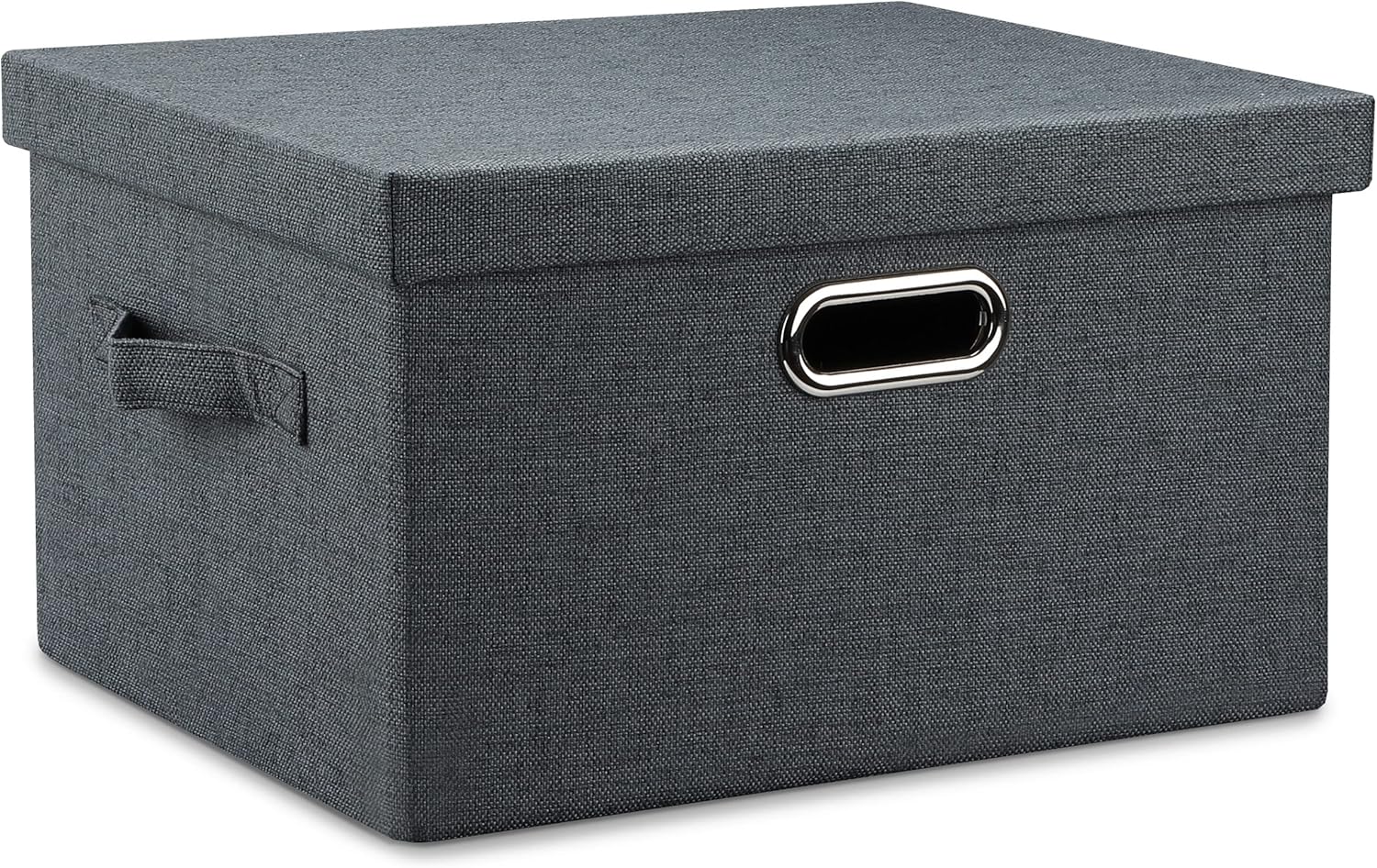 Large 17" 36 Quart Collapsible Stackable Storage Bins with Lids, 3 Packs Beige Linen Fabric Closet Boxes with Lids, Storage Cube Baskets Container Organizers for Bedroom Office(17 x12 x11) - Grand Goldman