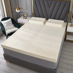 Premium 100% Natural Thailand Latex Mattress Topper – Customizable, Foldable, Breathable, and Neck/Back Pain-Relieving