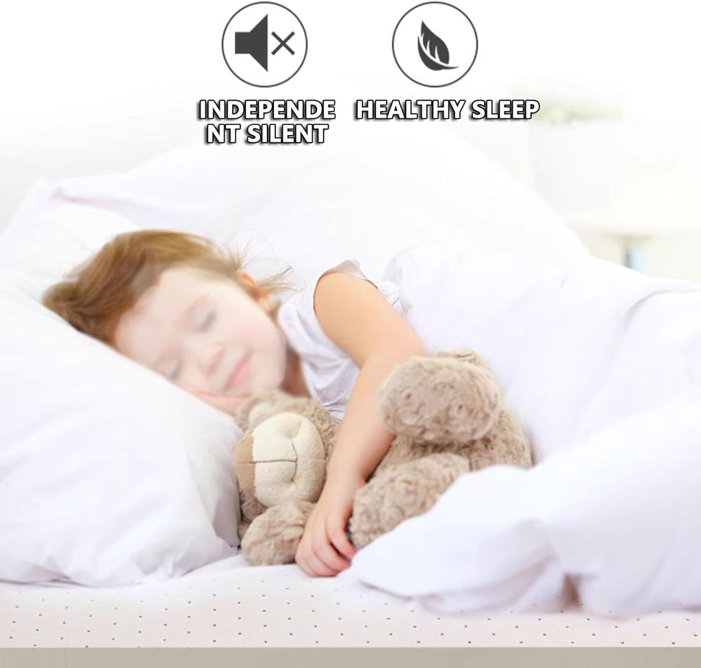 Premium 100% Natural Thailand Latex Mattress Topper – Customizable, Foldable, Breathable, and Neck/Back Pain-Relieving