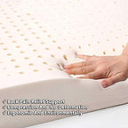 Premium 100% Natural Thailand Latex Mattress Topper – Customizable, Foldable, Breathable, and Neck/Back Pain-Relieving