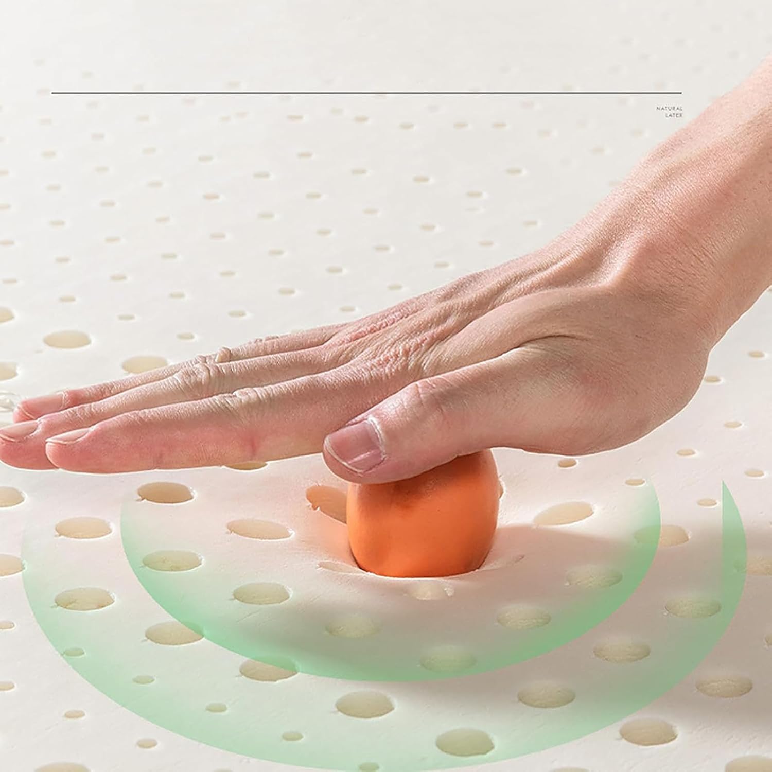 Premium 100% Natural Thailand Latex Mattress Topper – Customizable, Foldable, Breathable, and Neck/Back Pain-Relieving