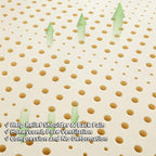 Premium 100% Natural Thailand Latex Mattress Topper – Customizable, Foldable, Breathable, and Neck/Back Pain-Relieving