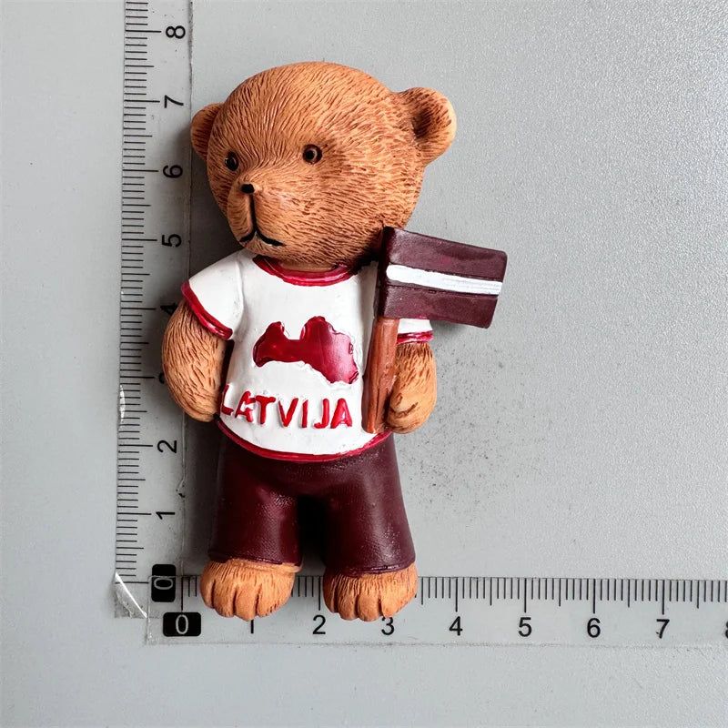 Latvia Riga Fridge Magnets Tourist Souvenir Magnets for Refrigerators 3d Resin Landmark Magnetic Stickers for Home Decoration - Grand Goldman