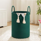Laundry Basket,Woven Cotton Rope Laundry Hamper,60L for Decor Storage of Dirty Clothes,Toys and Blankets in Bathroom,Baby Room and Living Room - Grand Goldman