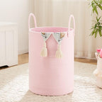Laundry Basket,Woven Cotton Rope Laundry Hamper,60L for Decor Storage of Dirty Clothes,Toys and Blankets in Bathroom,Baby Room and Living Room - Grand Goldman