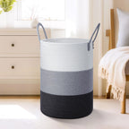 Laundry Basket,Woven Cotton Rope Laundry Hamper,60L for Decor Storage of Dirty Clothes,Toys and Blankets in Bathroom,Baby Room and Living Room - Grand Goldman