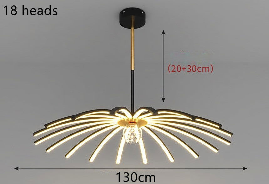 Led Chandelier In Dining Room Bedroom - Grand Goldman