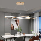 Led Pendant Light, Modern Chandelier,Dimmable Black Led Chandelier for Dining Room Light Fixture Over Table Modern Kitchen Island Lighting with Remote,Height Adjustable Ceiling Lamps - Grand Goldman