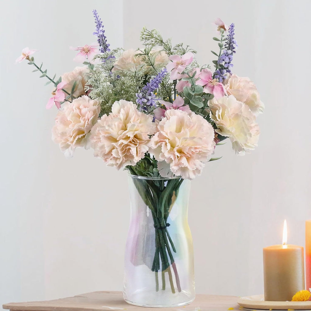 Leftover Faux Flowers in Vase,Artificial Flowers in Vase,Table Centerpieces for Dining Room,Flower Centerpieces for Tables,Fake Flowers with Vase,Kitchen Table Decor,Coffee Table Decor - Grand Goldman