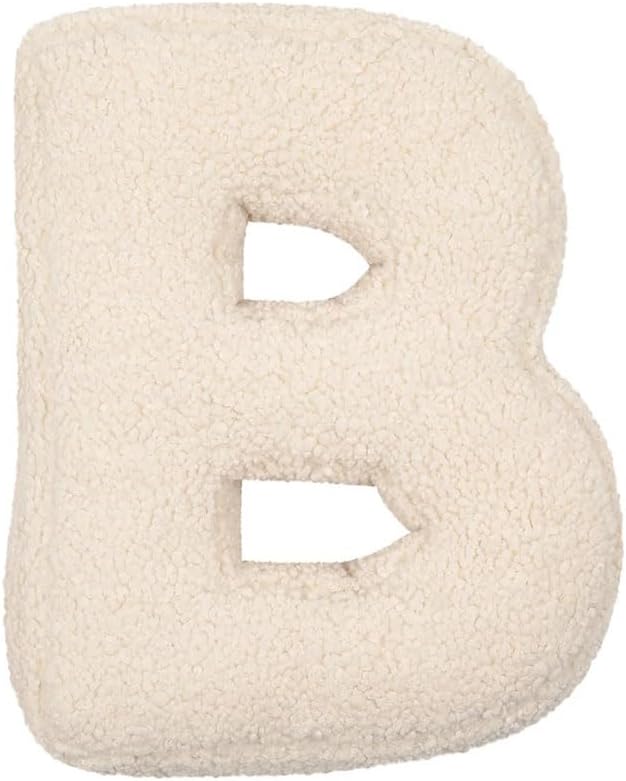 Letter Pillow English Letters Pillow Soft Initial Throw Cushion Decorative Alphabet Letter Pillows Cozy 26 English Letters Throw Pillow for Living Room Sofa Couch Bed Car Decoration, 40*35*10 - Grand Goldman