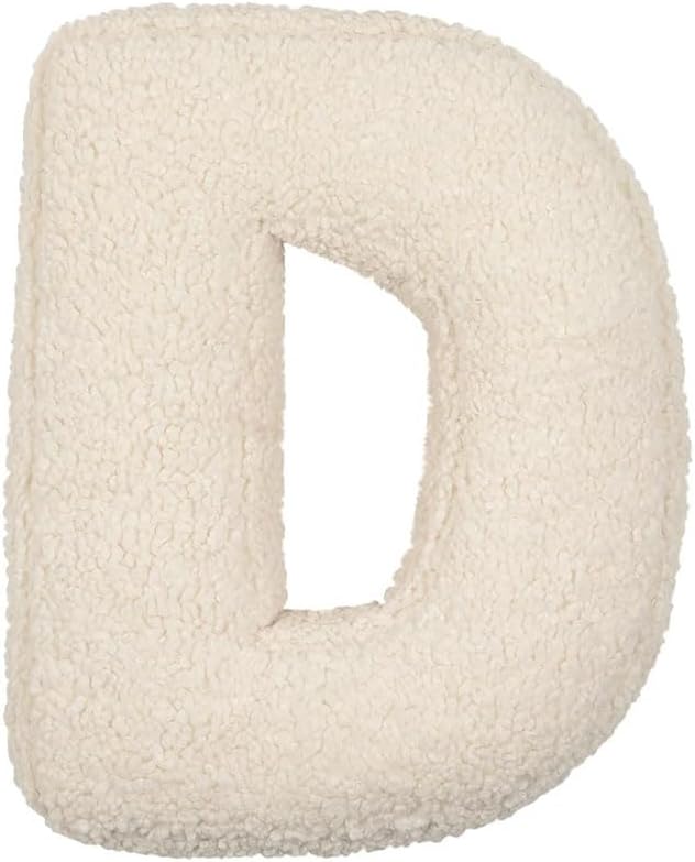 Letter Pillow English Letters Pillow Soft Initial Throw Cushion Decorative Alphabet Letter Pillows Cozy 26 English Letters Throw Pillow for Living Room Sofa Couch Bed Car Decoration, 40*35*10 - Grand Goldman