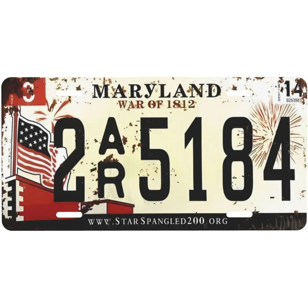 License Plate USA Retro Car Metal License Plate Novelty Wall Decoration Auto License Plate Signs Front Cover Garage Cafe Pub Bar - Grand Goldman