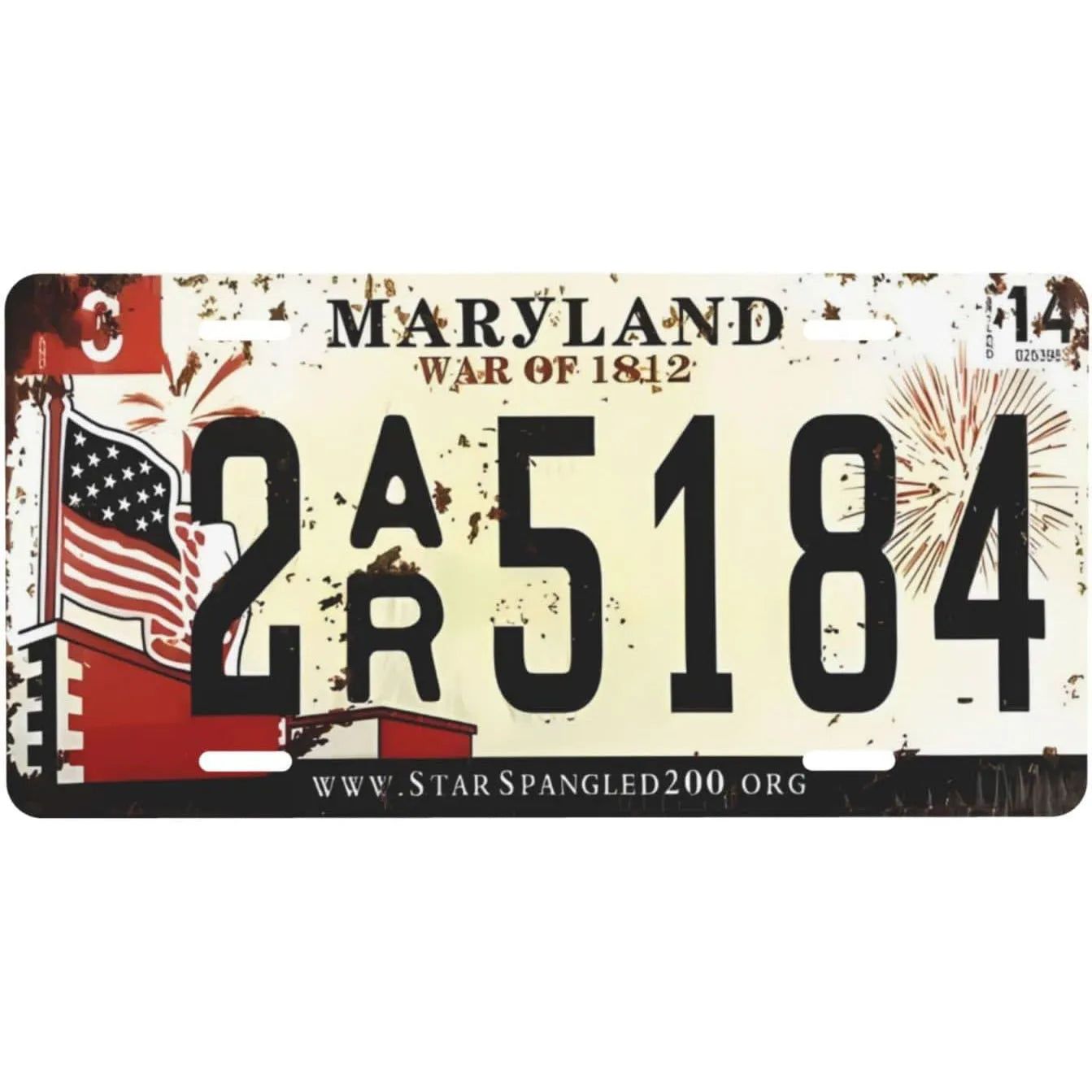 License Plate USA Retro Car Metal License Plate Novelty Wall Decoration Auto License Plate Signs Front Cover Garage Cafe Pub Bar - Grand Goldman