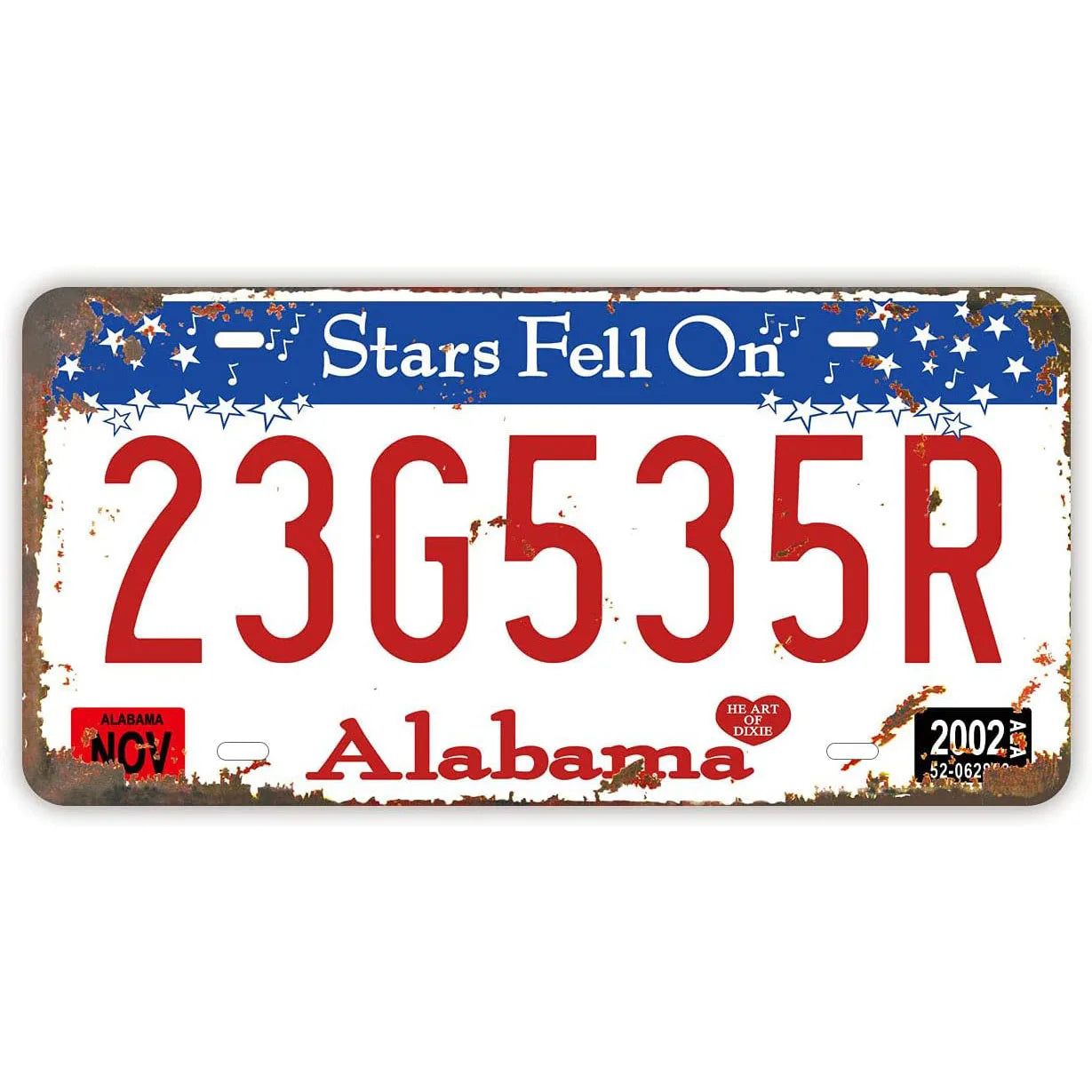 License Plate USA Retro Car Metal License Plate Novelty Wall Decoration Auto License Plate Signs Front Cover Garage Cafe Pub Bar - Grand Goldman