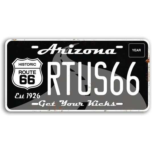 License Plate USA Retro Car Metal License Plate Novelty Wall Decoration Auto License Plate Signs Front Cover Garage Cafe Pub Bar - Grand Goldman