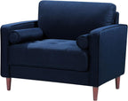Lifestyle Solutions Lexington Armchair, Navy Blue - Grand Goldman