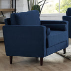 Lifestyle Solutions Lexington Armchair, Navy Blue - Grand Goldman