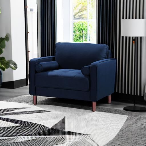 Lifestyle Solutions Lexington Armchair, Navy Blue - Grand Goldman