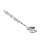 Light Luxury Ceramic Pearl Handle Knife Fork And Spoon Creative Stainless Steel Tableware - Grand Goldman