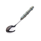 Light Luxury Ceramic Pearl Handle Knife Fork And Spoon Creative Stainless Steel Tableware - Grand Goldman
