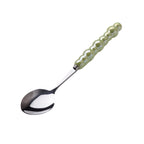 Light Luxury Ceramic Pearl Handle Knife Fork And Spoon Creative Stainless Steel Tableware - Grand Goldman
