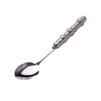 Light Luxury Ceramic Pearl Handle Knife Fork And Spoon Creative Stainless Steel Tableware - Grand Goldman