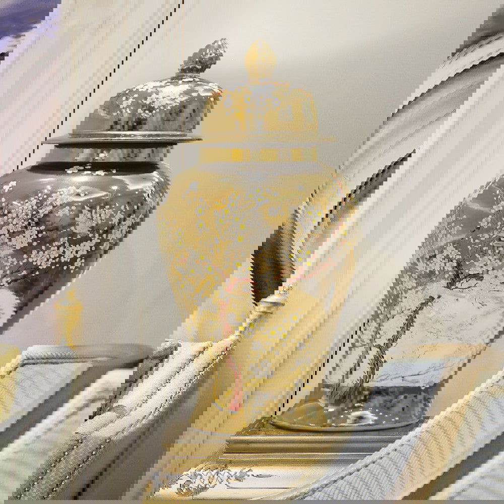 Light Luxury Ceramic Vase Decoration - Grand Goldman