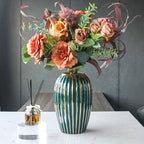 Light Luxury Electroplated Gold Modern Ceramic Vase Ornaments - Grand Goldman