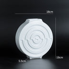 Light luxury gilt edged porcelain vases living room vase accessories - Grand Goldman