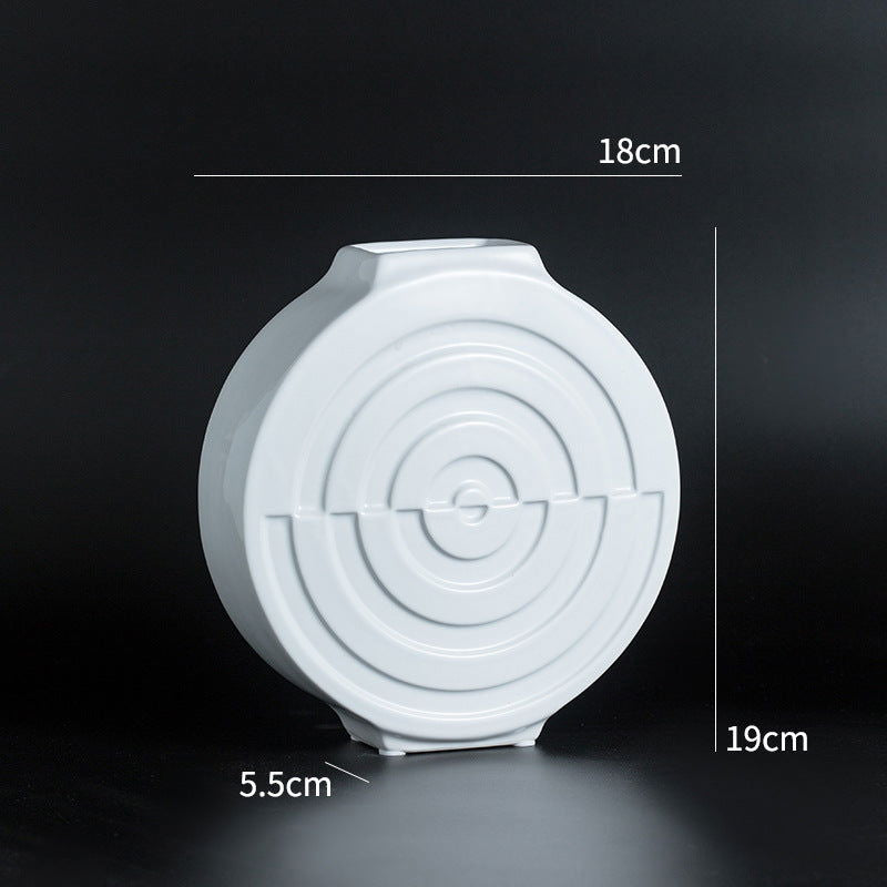 Light luxury gilt edged porcelain vases living room vase accessories - Grand Goldman