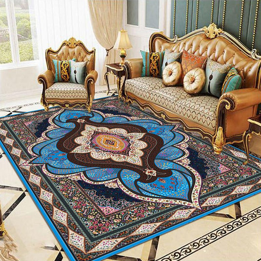 Living Room Coffee Table Vintage Persian Turkish Rug - Grand Goldman