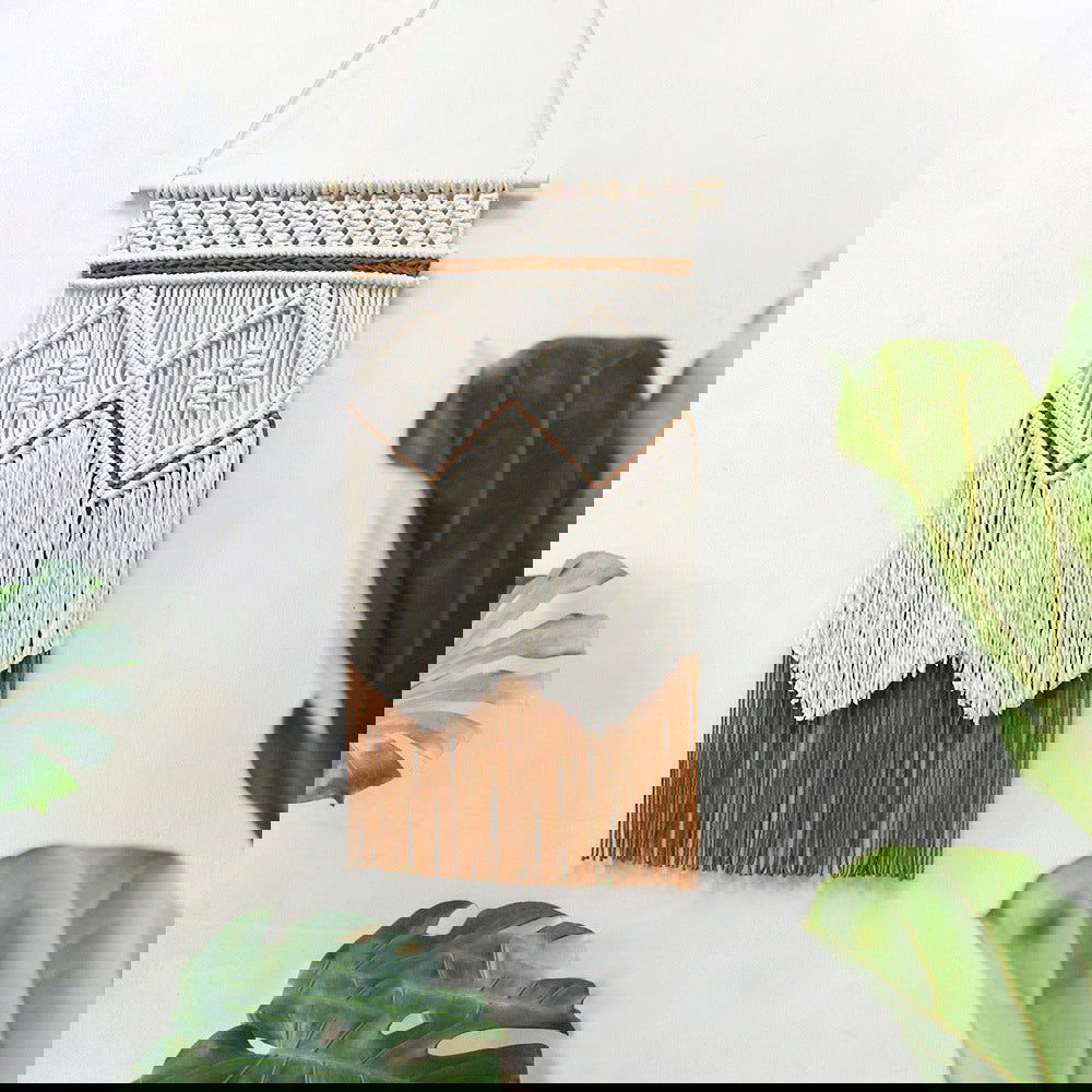 Living Room Decorative Wall Hangings Hand-woven Tapestry Tassel Cotton String Production - Grand Goldman