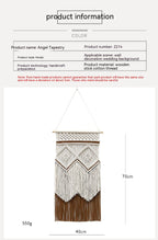 Living Room Decorative Wall Hangings Hand-woven Tapestry Tassel Cotton String Production - Grand Goldman