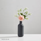 Living Room Dried Flower Flower Arrangement Ceramic Vase - Grand Goldman