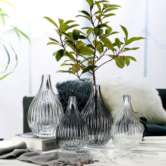 Living Room Floor-to-ceiling Glass Vase Ornaments - Grand Goldman