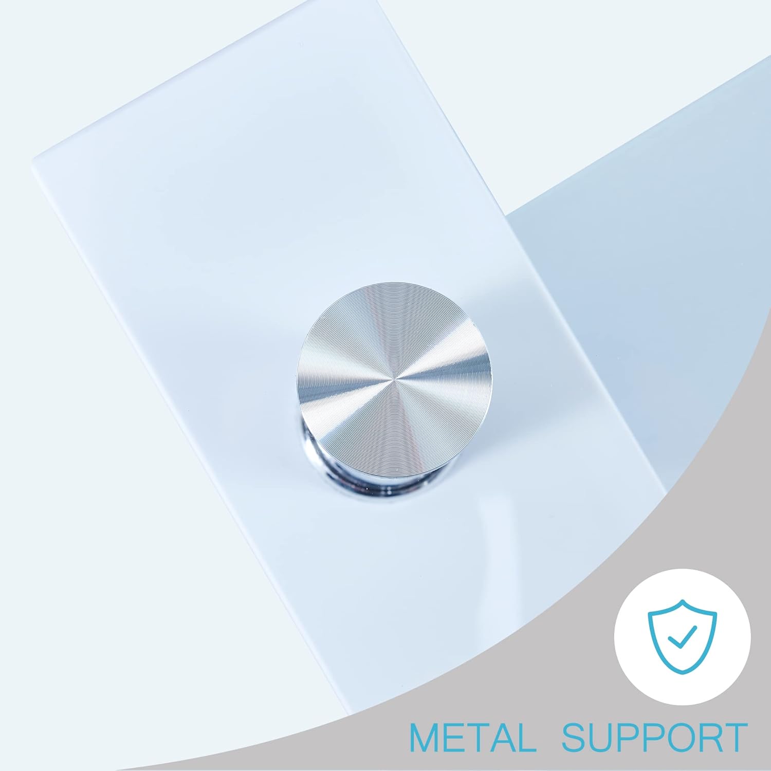 Living Room Rectangle Coffee Table, Tea Table Suitable for Waiting Room, Modern Side Coffee Table with Wooden Leg, Glass Tabletop with Lower Shelf, White 39.5 * 23.5 * 17.5 - Grand Goldman