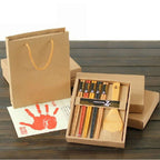 Log chopsticks rice spoon gift box set Japanese tableware promotional gifts wedding gift - Grand Goldman