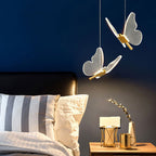 Long Line Modern Minimalist Bedroom Butterfly Bedside Chandelier Lamp - Grand Goldman