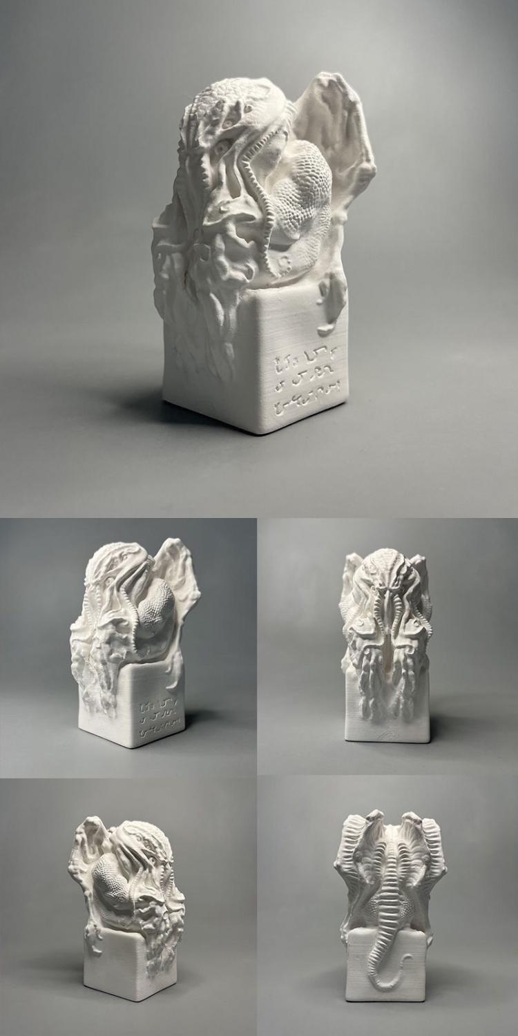 Lord Of Lalaye Cthulu Creative Desktop Decoration Plaster Statue Sculpture Home Graduation Gift - Grand Goldman