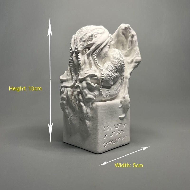 Lord Of Lalaye Cthulu Creative Desktop Decoration Plaster Statue Sculpture Home Graduation Gift - Grand Goldman
