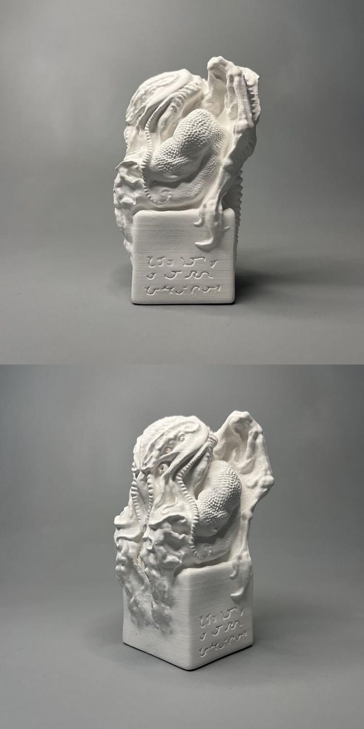 Lord Of Lalaye Cthulu Creative Desktop Decoration Plaster Statue Sculpture Home Graduation Gift - Grand Goldman