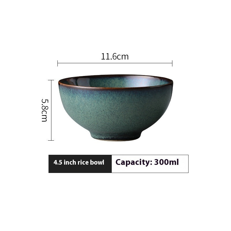 Lototo Ceramic Tableware Creative Retro Style Chinese Plate And Bowl Dish - Grand Goldman