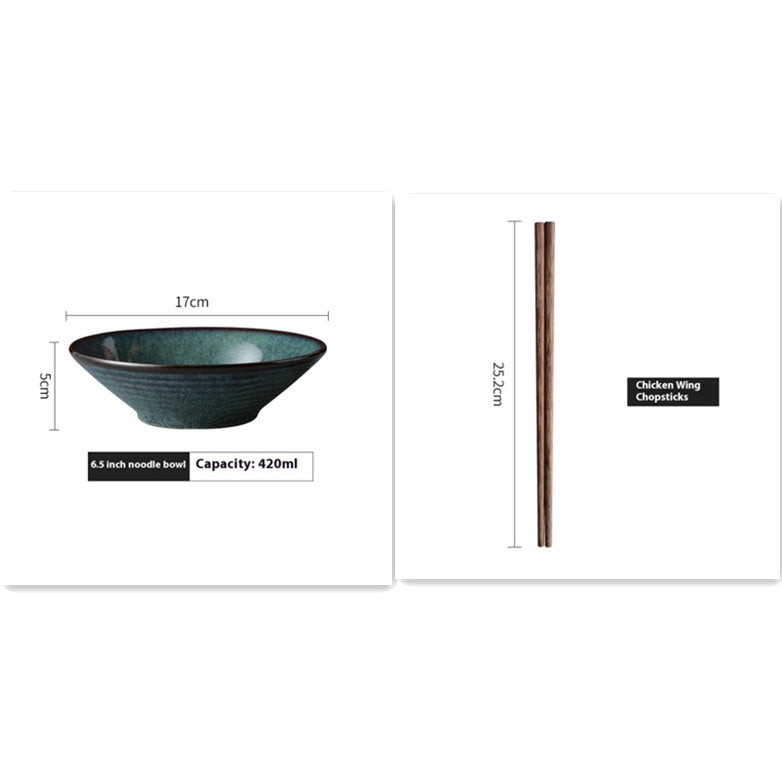 Lototo Ceramic Tableware Creative Retro Style Chinese Plate And Bowl Dish - Grand Goldman